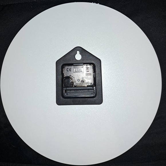 11.5 inch Large Wall Clock, Metal Retro Roman Numeral Clock, Black - Picture 4 of 6